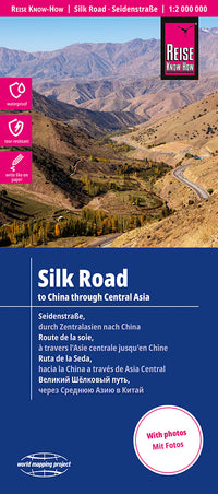 Road map Silk Road to China through Central Asia 1:1.8m 1.A 2017