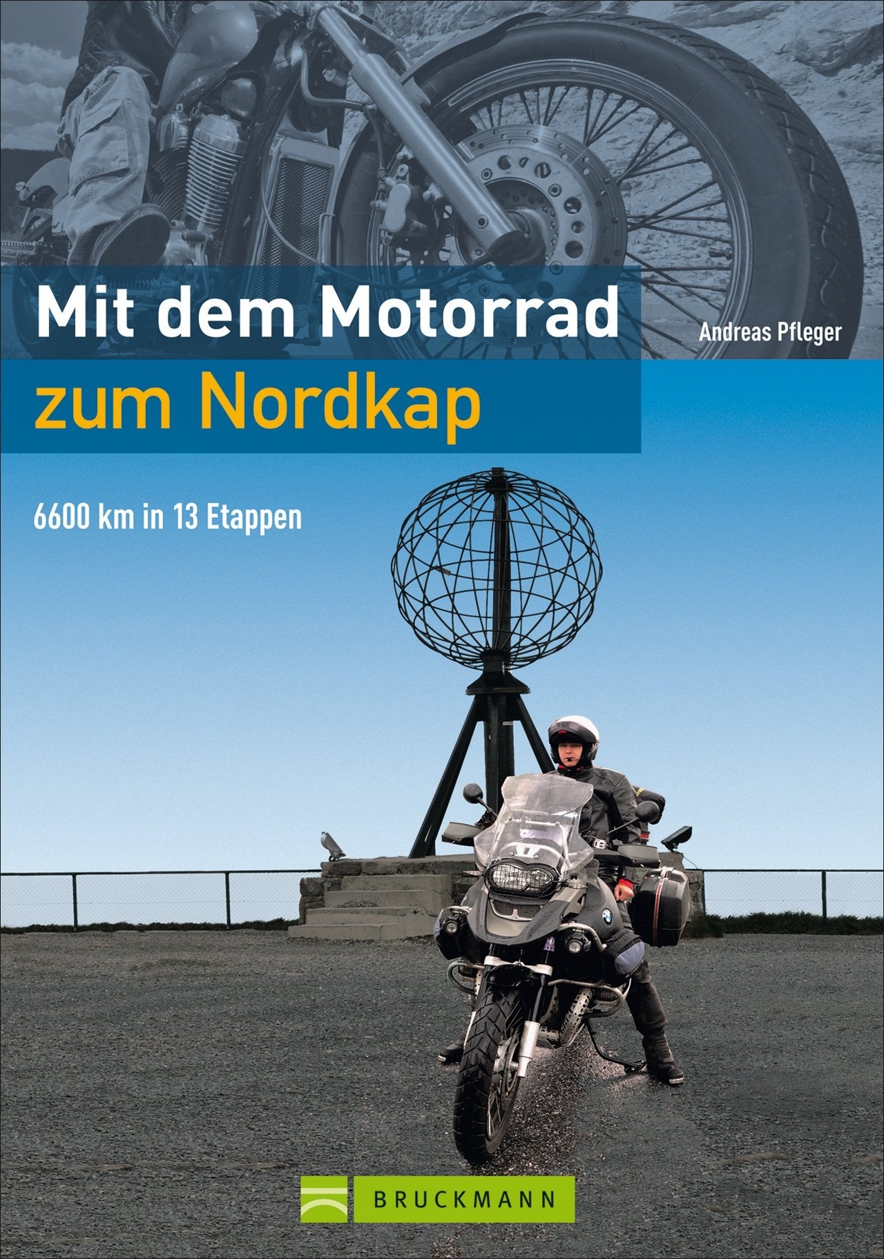 With the motorcycle in the Nordkap