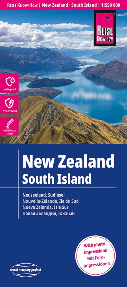 Road map New Zealand - South Island 1:550,000 3.A 2023
