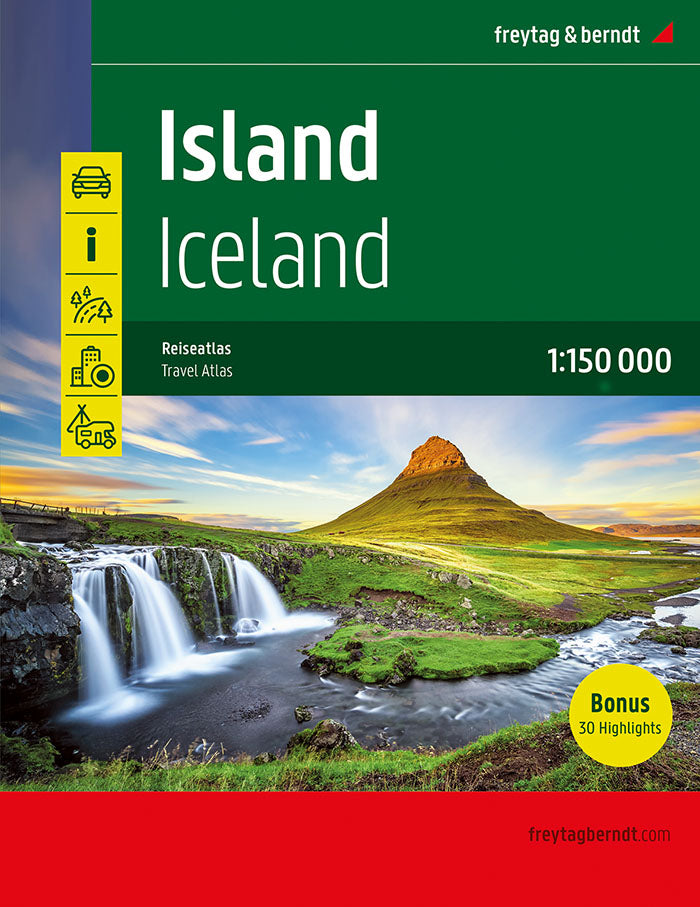 F&B Spiraal Atlas IJsland 1:150.000 2022 ed.