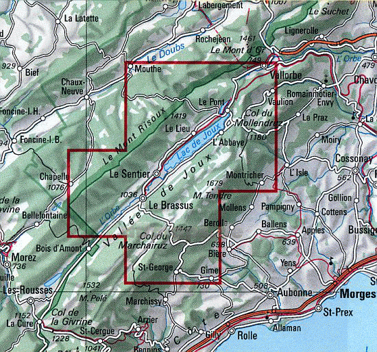 TopoRando La ValleÃ© de Joux 1:25.000