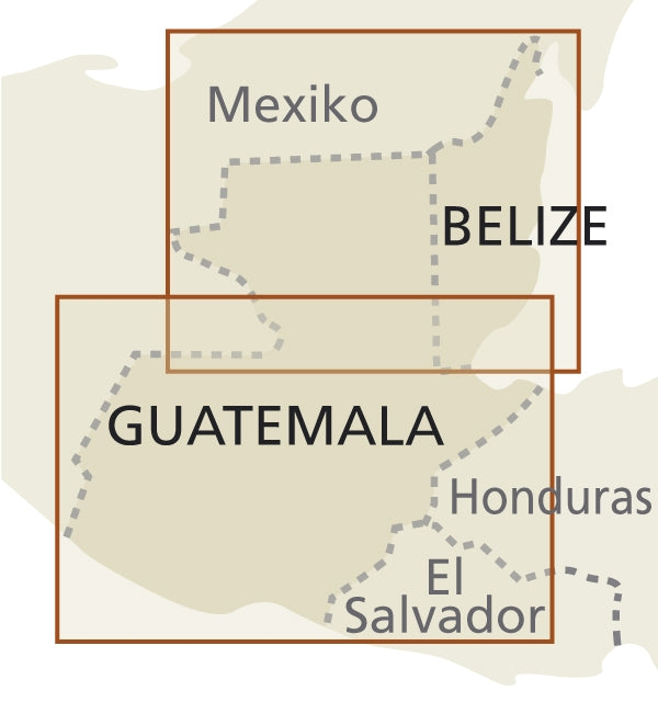 Wegenkaart Guatemala - Belize 1:500.000 6.A 2025