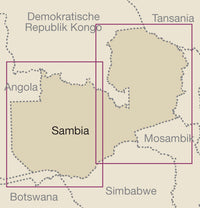 Map of Sambia 1:1,000,000 3.A 2017