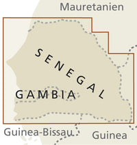 Landkaart Senegal & Gambia 1:550.000  5.A 2019