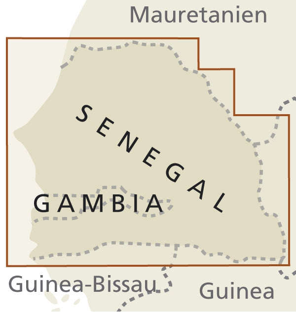 Landkaart Senegal & Gambia 1:550.000  5.A 2019