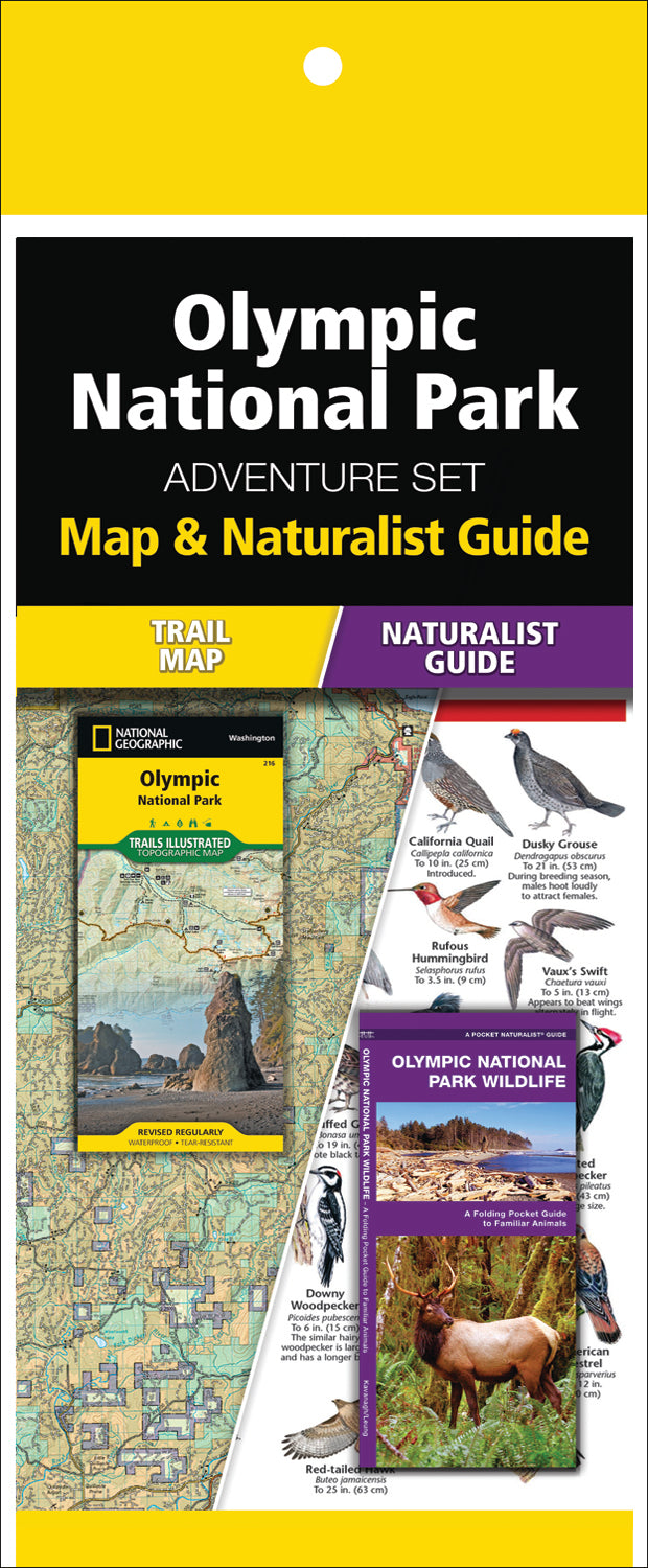 Olympic National Park Adventure Set (Map & Naturalist Guide)