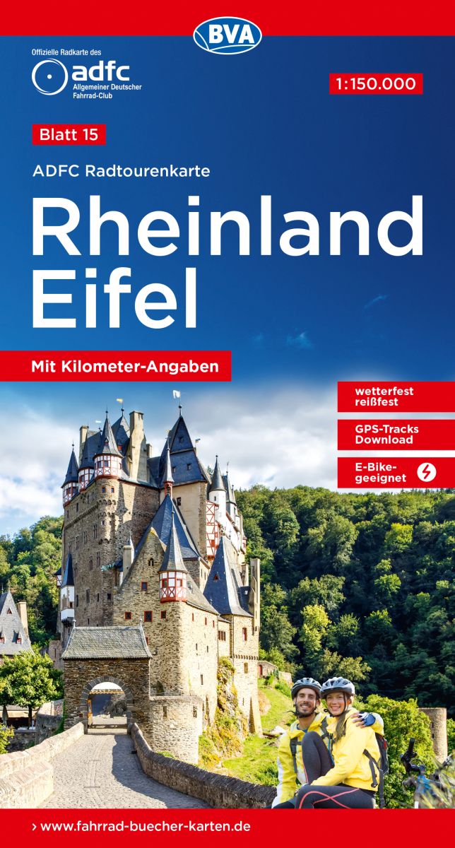 Fietskaart ADFC Radtourenkarte 15  Rheinland - Eifel 1:150.000 15.A 2023