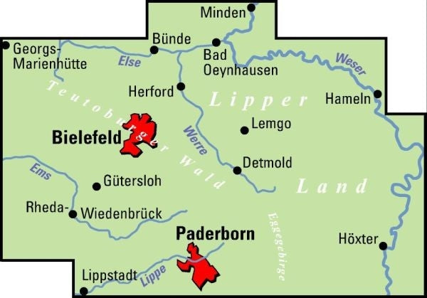 BVA-ADFC Regionalkarte Ostwestfalen 1:75.000