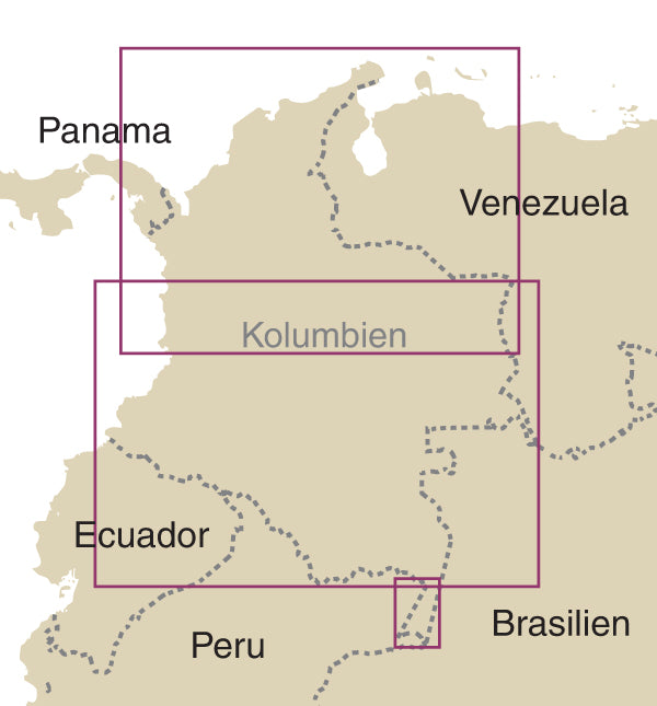 Road map Columbia - Kolumbien 1:1 400,000 6.A 2018