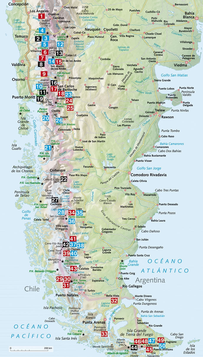 Rother Patagonien und Feuerland 50 Touren (5.A 2023)