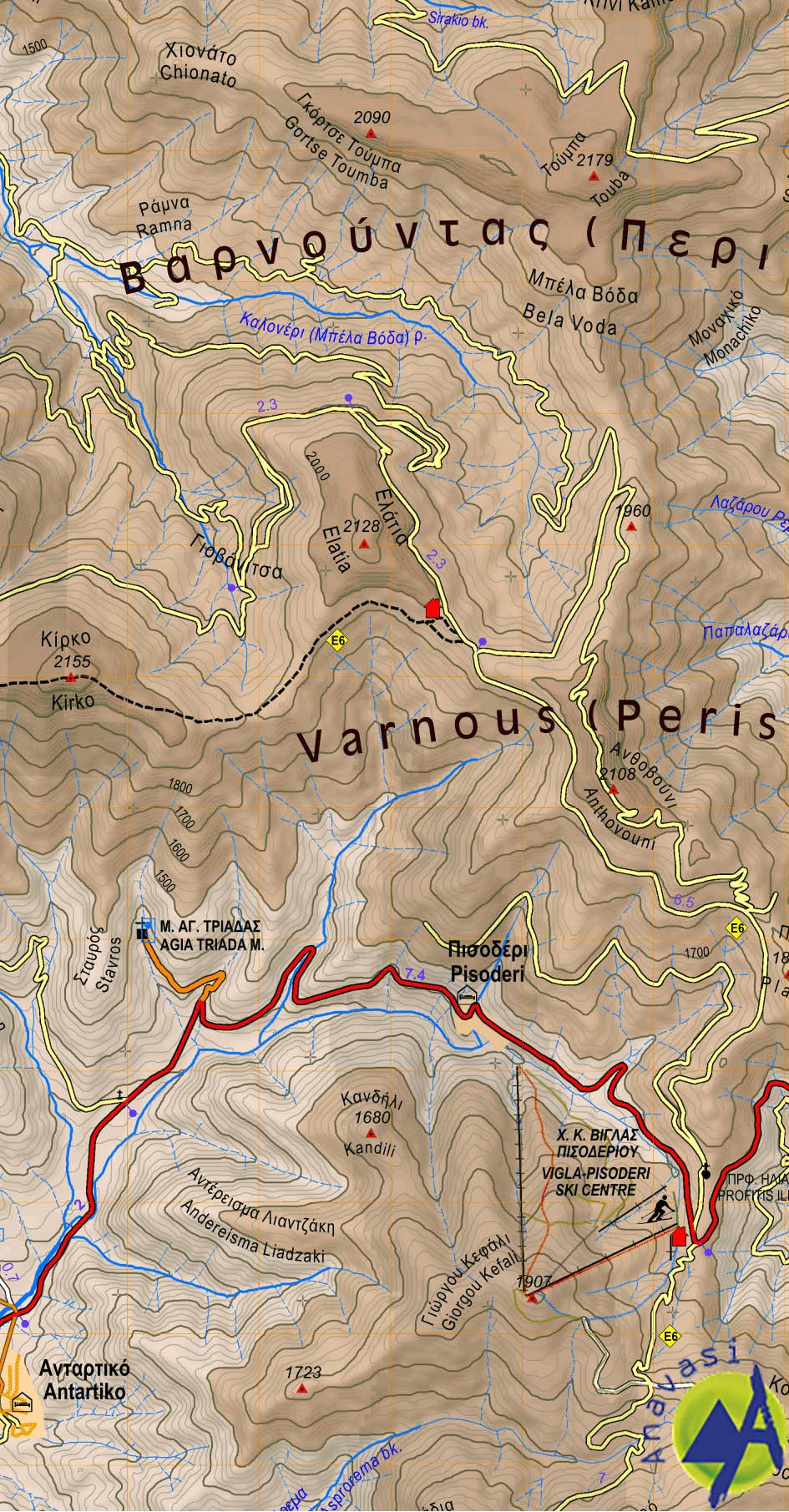 Hike & Explore Prespa Vitsi Voras 1:50.000 (6.2)