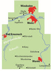 Bicycle map BVA/ADFC Regionalkarte Rheinhessen 1:50,000