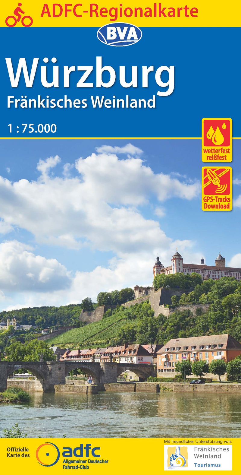 ADFC Regionalkarte WÃ¼rzburg FrÃ¤nkisches Weinland 1:75.000 (2016)