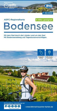 BVA-ADFC Regionalkarte Bodensee 1:50,000