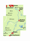 Fietskaart ADFC-Regionalkarte Bremen-Minden Mittelweser 1:75.000