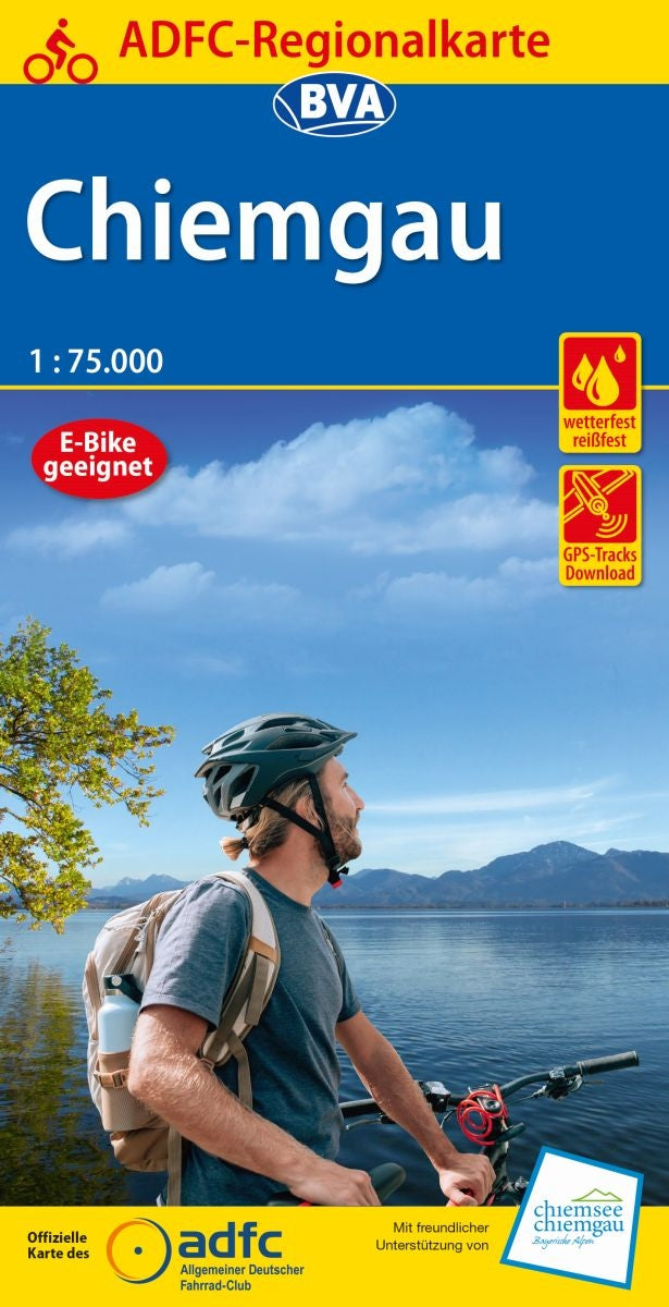Fietskaart ADFC-Regionalkarte Chiemgau 1:75.000