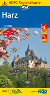 Bicycle map BVA/ADFC Regionalkarte Harz 1:75,000 7.A 2018