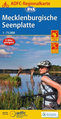 BVA-ADFC Regionalkarte Mecklenburgische Seenplatte 1:75,000 (9.A 2020)