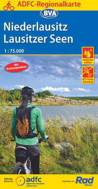 Fietskaart ADFC-Regionalkarte Niederlausitz Lausitzer Seen 1:75.000