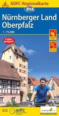 BVA-ADFC Regionalkarte Nürnberger Land Oberpfalz 1:75,000