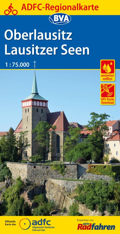 BVA-ADFC Regionalkarte Oberlausitz 1:75,000 (5.A 2017)