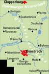 ADFC-Regionalkarte Osnabrücker Land/Oldenburger Münsterland 1:75,000