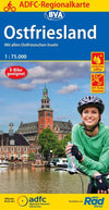 BVA-ADFC Regionalkarte Ostfriesland Mit all Ostfriesischen Inseln 1:75,000 6.A 2020