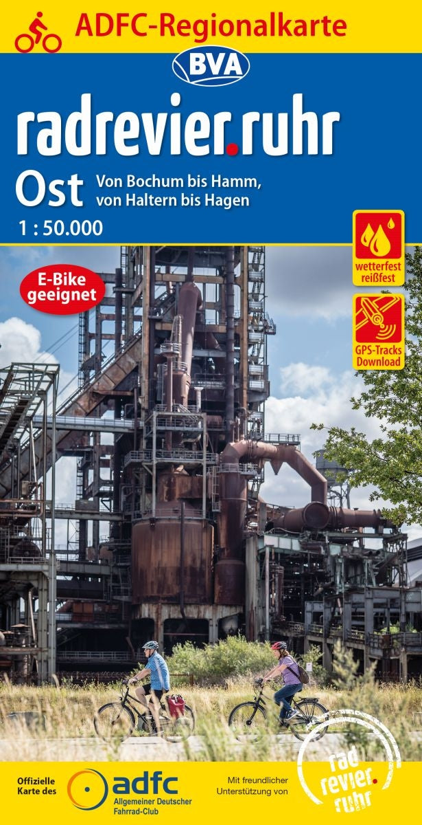 Fietskaart BVA- Radrevier-Ruhr Ost 1:50.000
