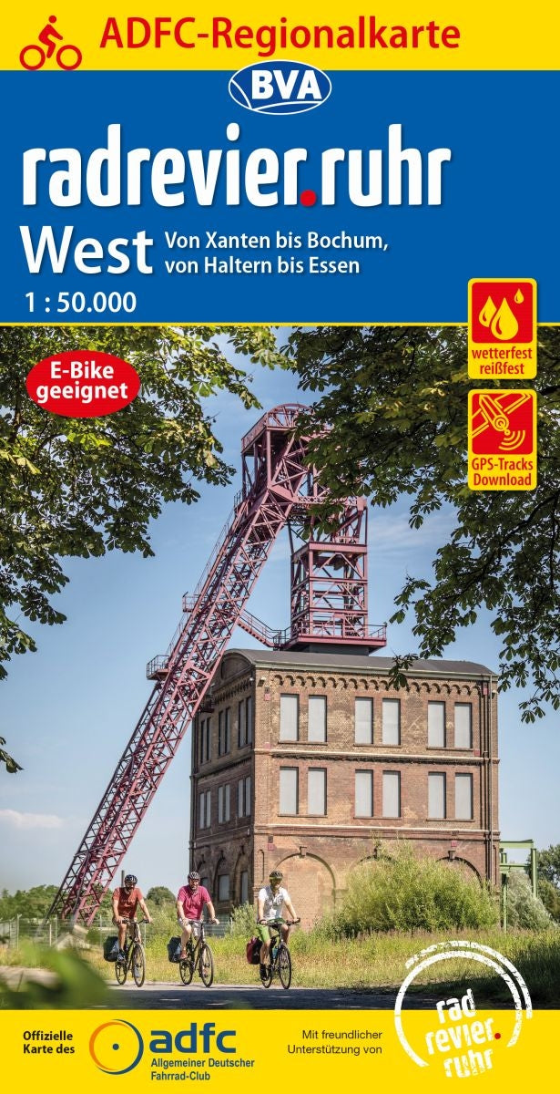 Fietskaart BVA- Radrevier-Ruhr West 1:50.000