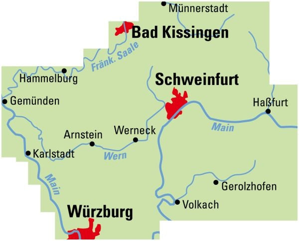 BVA-ADFC Regionalkarte Schweinfurt 1:50,000 (1.A 2020)