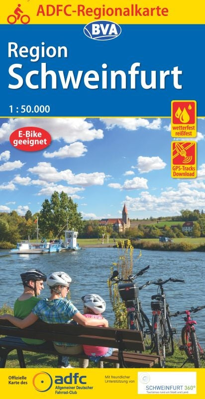 BVA-ADFC Regionalkarte Schweinfurt 1:50.000 (1.A 2020)