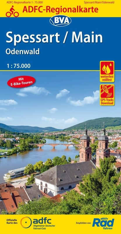 BVA-ADFC Regionalkarte Spessart/Main Odenwald 1:75.000 5.A 2018