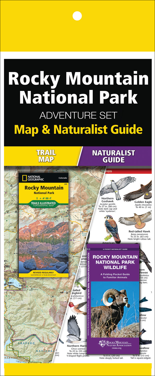 Rocky Mountain National Park Adventure Set (Map &amp; Naturalist Guide)