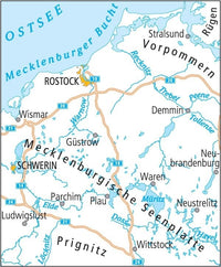 Cycling map ADFC Radtourenkarte 3 Ostseeküste - Mecklenburg 1:150,000