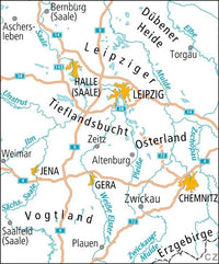 Fietskaart ADFC Radtourenkarte 13 Saale - Westliches Erzgebirge 1:150.000