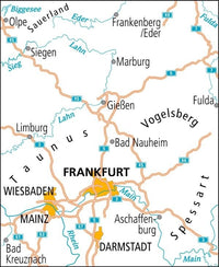 Cycling map ADFC Radtourenkarte 16 Rhein/Main - Nordhessen 1:150,000 (2020)