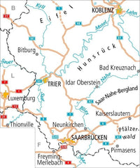Fietskaart ADFC Radtourenkarte 19 Saarland - Mosel 1:150.000 (2023)