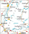 Cycling map ADFC Radtourenkarte 24 Black Forest - Upper Rhine 1:150,000 (2019)