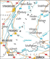 Cycling map ADFC Radtourenkarte 24 Black Forest - Upper Rhine 1:150,000 (2019)