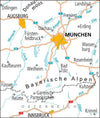 Cycling map ADFC Radtourenkarte 26 Oberbayern West - Munich 1:150,000