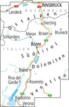 Cycling map ADFC Radtourenkarte 28 Südtirol, Trentino, Gardasee 1:150,000 (2020)