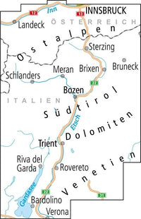 Cycling map ADFC Radtourenkarte 28 Südtirol, Trentino, Gardasee 1:150,000 (2020)