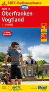 Cycling map ADFC Radtourenkarte 18 Oberfranken/Vogtland 1:150,000