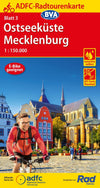 Cycling map ADFC Radtourenkarte 3 Ostseeküste - Mecklenburg 1:150,000