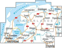 Cycling map ADFC Radtourenkarte NL 1 Niederlande Nord 1:150,000 (2020)