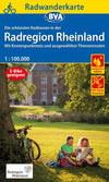 Cycling map BVA-Radwanderkarte Rad Region Rheinland 1:100,000