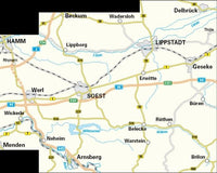 Fietskaart BVA-Radwanderkarte Kreis Soest 1:50.000