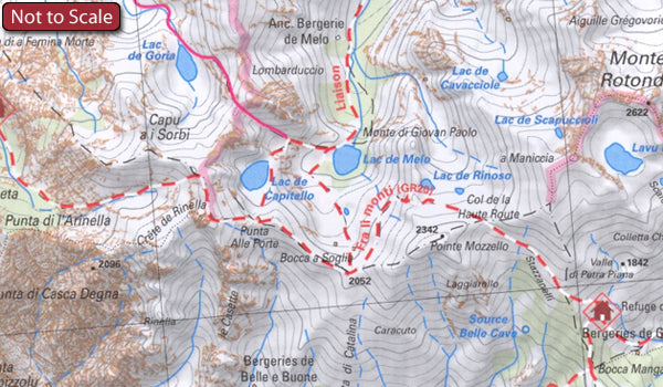 Walking map Carte 08 Haute-Corse 1:60,000