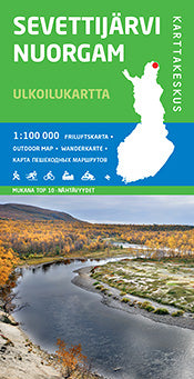 Wandelkaart-Outdoor Map SevettijÃ¤rvi Nuorgam 1:100.000 (2014)