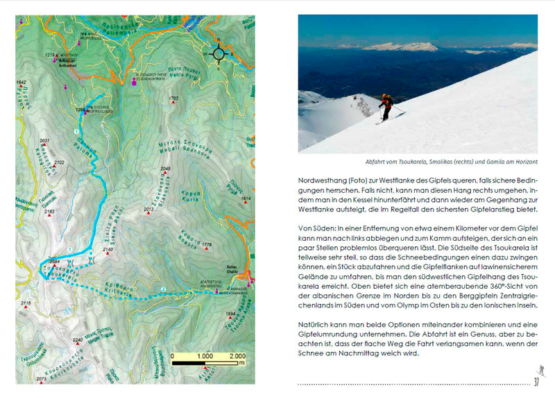 Skigids Griekenland: Ski Touring with Sea View Greece